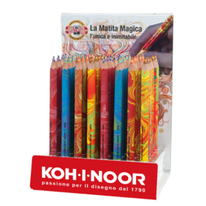 Espositore 40 matitoni Koh-I-Noor Magic esagonali mina multicolore - colori assortiti - H3405ESP