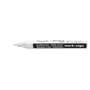 Marcatore a gesso liquido Lyra bianco p. tonda 2-4 mm L4410001