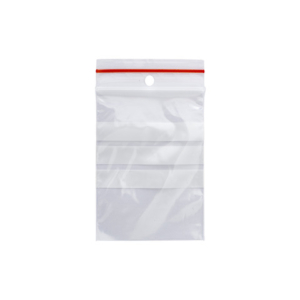 Buste trasp. chiusura grip in LDPE 50 ?m Q-Connect con banda scrivibile - cont. alimentare - conf. 1000 pz - 6x8 cm