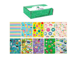 Carta regalo Kartos linea Teenagers 70x100 cm - conf. da 100 fogli in soggetti assortiti - 18341