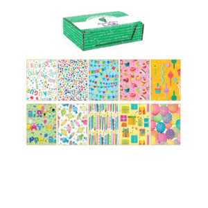 Carta regalo Kartos linea Party 70x100 cm - conf. da 100 fogli in soggetti assortiti - 18340