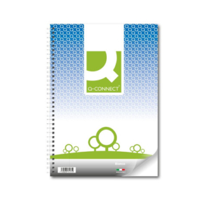 Quaderno spiralato Q-Connect A4 - 80 ff 70 g/m² - foglio bianco - QDRSPBI