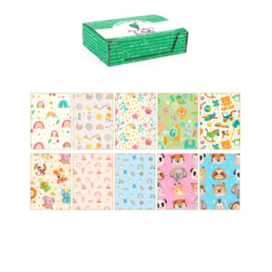 Carta regalo Kartos linea Baby 70x100 cm - conf. da 100 fogli in soggetti assortiti - 18345