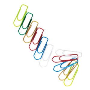 Fermagli Q-Connect in metallo N. 2 - 26 mm punta triangolare - colori assortiti - conf. 125 pz - KF02042