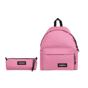 Set 2 zaini + 2 astucci Eastpak Padded Pak'r® e Benchmark Single Pink Cloud