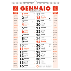 Calendario da muro O.C.L. 30x40 cm -  1402