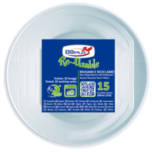 Scodelle in PS Dopla Reusable 300 ml trasparente - conf. 15 pz - 08142