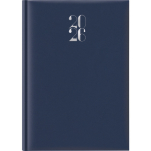 Agenda 2026 Giornaliera A4 S/D separati Gommato blu 26-065100401C