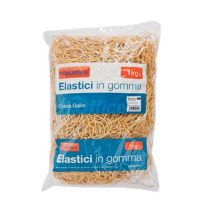 Elastici in gomma Nikoffice busta da 1 Kg Ø 25 mm - 06NIK016/1
