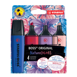 Evidenziatori Stabilo Boss Nature Colors Wildflowers Edition 2-5 mm assortiti - conf. 4 pezzi - 70/4-1-103-5