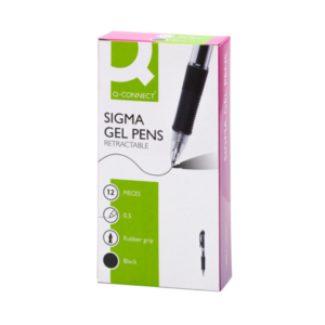 Penna a sfera inchiostro gel Q-Connect Sigma M nero KF00381