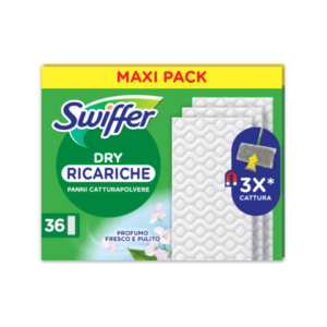 Ricarica panni Swiffer Dry per pavimenti 21x26 cm - conf. 36 pz - PG261