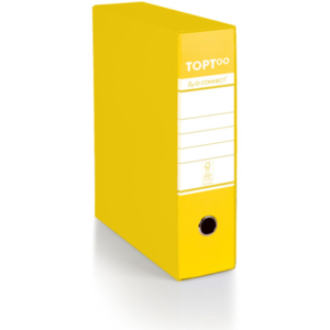 Registratore protocollo con custodia TOPToo by Q-Connect dorso 8 cm - 28,5x35 cm - giallo - 0201042/P.GI