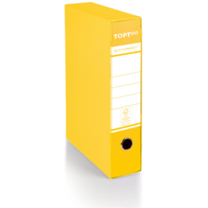 Registratore commerciale con custodia TOPToo by Q-Connect dorso 5 cm - 28,5x32 cm - giallo - 0201042/QM.GI