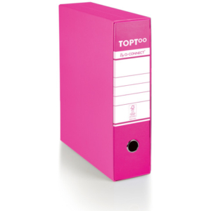 Registratore protocollo con custodia TOPToo by Q-Connect dorso 8 cm - 28,5x35 cm - magenta - 0201042/P.CL