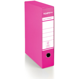 Registratore protocollo con custodia TOPToo by Q-Connect dorso 5 cm - 28,5x35 cm - magenta - 0201042/PM.CL