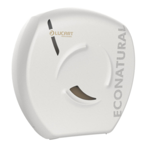 Dispenser per carta igienica maxi jumbo Lucart Professional Econatural Flow 35,7x35x14,2 cm bianco - 892518