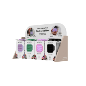 Espositore 20 supporti a ventosa Case & Me per smartphone Sticky Holder colori assortiti - EXPO-STICKYPK+