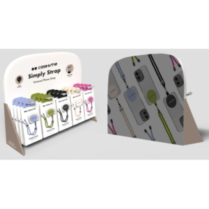 Espositore 20 lacci universali Case & Me Simply Strap per smartphone colori assortiti - EXPO-STRAPPK+