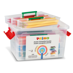 Matite colorate Primo Jumbo Triangolar School Box 120 pezzi colori assortiti 517TJ120