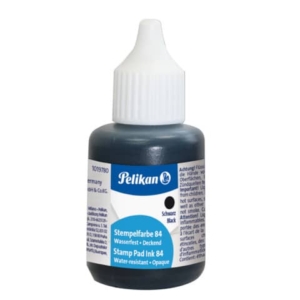 Inchiostro per timbri idrorepellente Pelikan tipo 84 flacone 30 ml nero 300004212