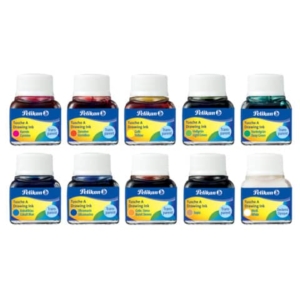 Flacone inchiostro di china Pelikan 523- - 17 10 ml assortiti conf. 10 pezzi - 400142561