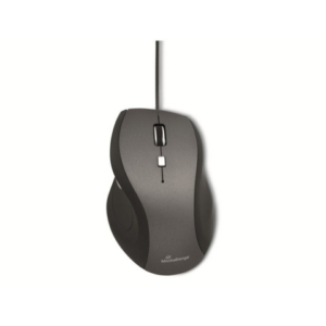 Mouse ottico Media Range 5 pulsanti con cavo 2400 dpi nero/grigio USB 2.0 MROS202