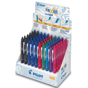 Espositore 60 penne a scatto cancellabili Pilot Frixion Ball Clicker punta 0,7 mm colori assortiti - Z99740