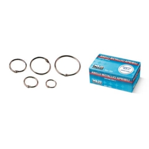 Anelli metallici Niji ? 2 cm Conf. 100 pezzi - 451