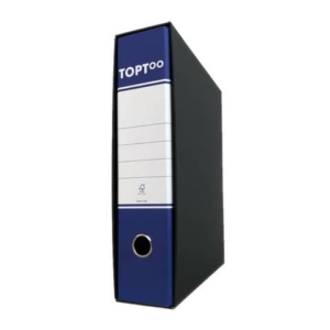 Registratore commerciale TOPToo con custodia dorso 8 cm blu 23x30 cm - FMCRTU8BL