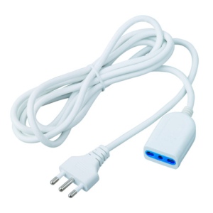 Prolunga elettrica MKC spina 16A presa 10/16A - cavo 3x1 mm² bianca cavo 3 m 492517384