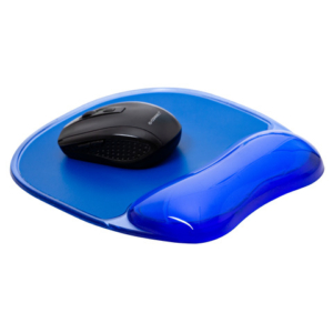 Tappetino per mouse Q-Connect con poggiapolsi in gel 23x20x2 cm blu KF10378