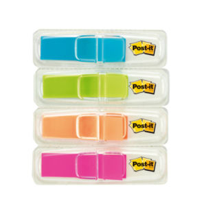 Segnapagina removibili Post-it® Index Mini con dispenser turchese, arancio, lime, rosa  4 conf. da 35 - 683-4ABXEU