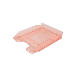 Vaschetta portacorrispondenza da scrivania Office Products in PP A4 - trasparente rosso - 18016011-04