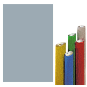 Carta crespa metallizzata Deco 50x150 cm - 51 g/m² - argento - 2196/2