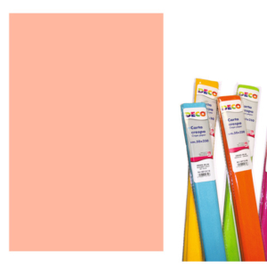 Carta crespa Deco 50x250 cm - 40 g/m² - rosa carne - 10713/07