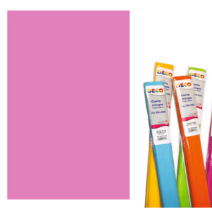 Carta crespa Deco 50x250 cm - 40 g/m² - rosa - 10713/08