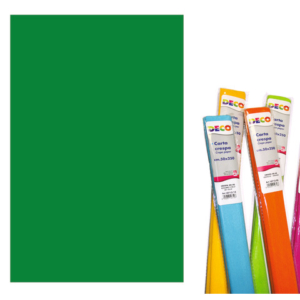 Carta crespa Deco 50x250 cm - 40 g/m² - verde scuro - 10713/18