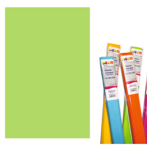 Carta crespa Deco 50x250 cm - 40 g/m² - verde chiaro - 10713/16