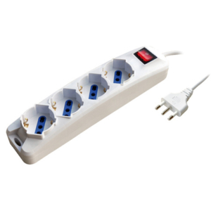 Multipresa schuko/bipasso MKC cavo da 1,5 m con interruttore 4 posizioni bianco - 492518316