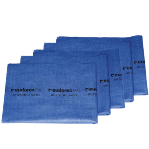 Panno in ultra multifibra (< 0,15 D.tex) Eudorex Pro Microblu vetri 40x50 cm - conf. 5 pz - A853