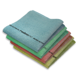 Panno in microfibra Eudorex Pro Micro Active PU 38x35 cm verde - conf. 5 pz - A1097