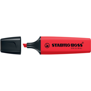 Evidenziatore Stabilo Boss Original 2-5 mm rosso rosso - 70/48
