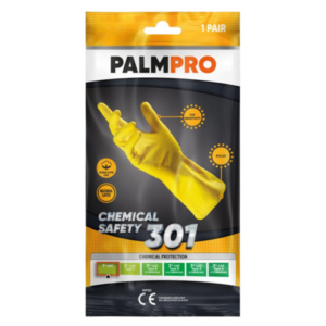 Guanti da lavoro in lattice Icoguanti Palmpro 301 per pulizia/igiene - taglia M - DPI Cat. I - MPBS/M