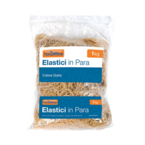 Elastici in para Nikoffice in busta da 1 kg Ø 90 mm 06NIK008