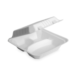 Box Take Away a 3 scomparti in canna da zucchero Oasis Green conf. 50 pz 800 ml OAS-HB08TRIS