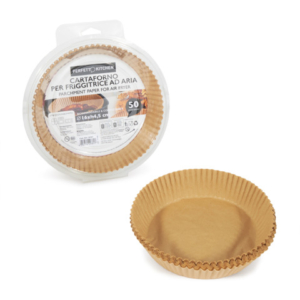 Carta forno per friggitrice ad aria Perfetto Kitchen Ø16xH.4,5 cm - conf. 50 pezzi - 29381