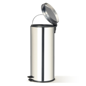 Bidone in acciaio inox con pedale Perfetto e vaschetta estraibile da 30 L ''Premium'' 32x29,2x H.65,3 cm - 0449 -