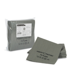Panno in microfibra PU Perfetto Flash 34x36 cm - colore grigio - conf. 5 pezzi 26594