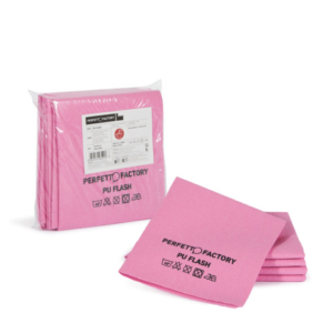 Panno in microfibra PU Perfetto Flash 34x36 cm - colore rosso - conf. 5 pezzi 26591